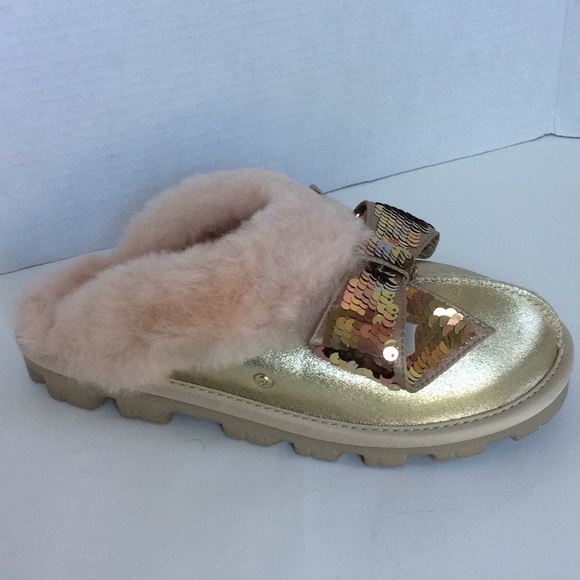NIB ! UGG COQUETTE SEQUIN BOW SLIPPER - Picture 2 of 7